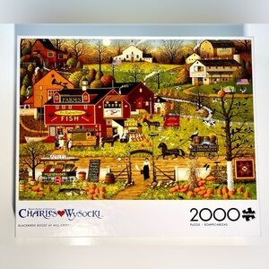 Buffalo -  2000pc Puzzle pieces - Charles Wysocki Blackbirds Roost At Mill Creek